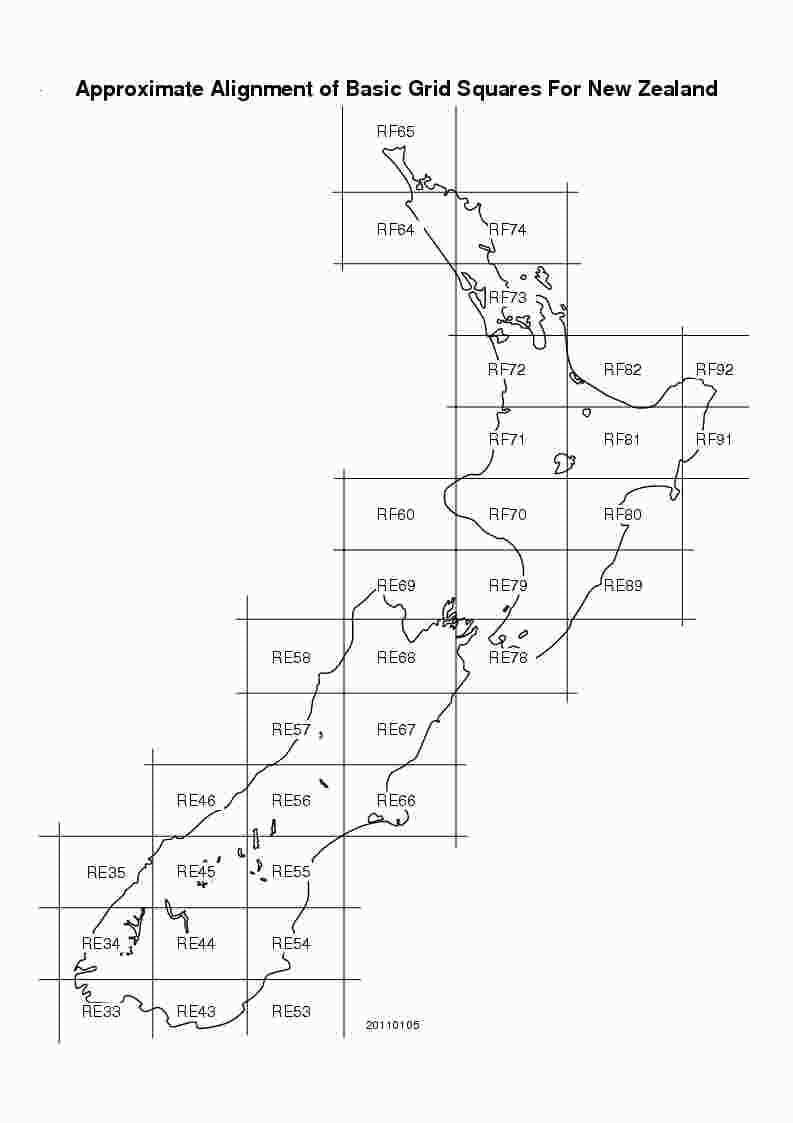 வரைபடம் நியூசிலாந்து கட்டம்