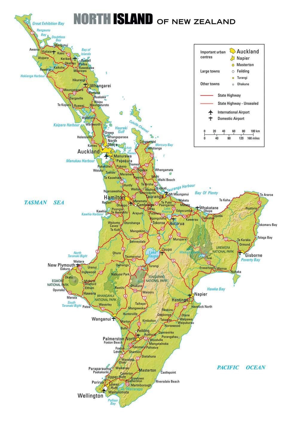 வரைபடம் வடக்கு நியூசிலாந்து